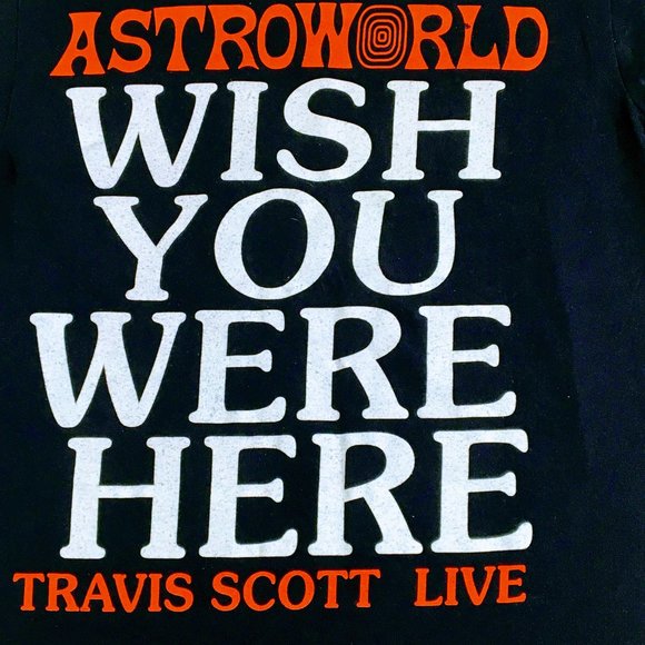 Travis Scott Astroworld Wish You Were Here Tour T - Picture 2 of 7